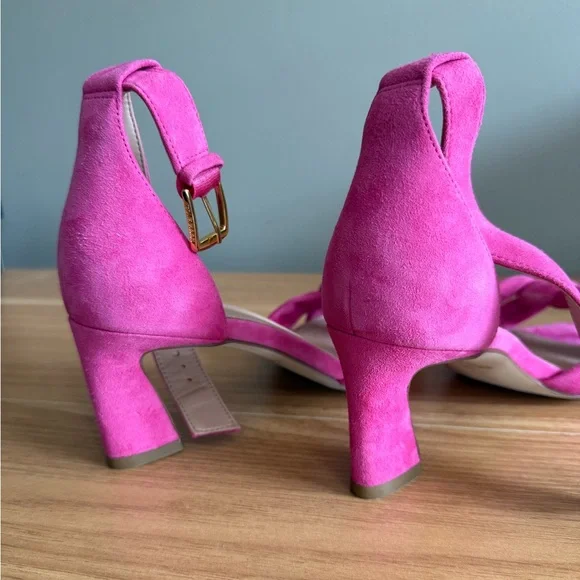 Cole Haan Women's Adella Braided Sandal Pink Yarrow Suede Size 7 - Picture 6 of 8